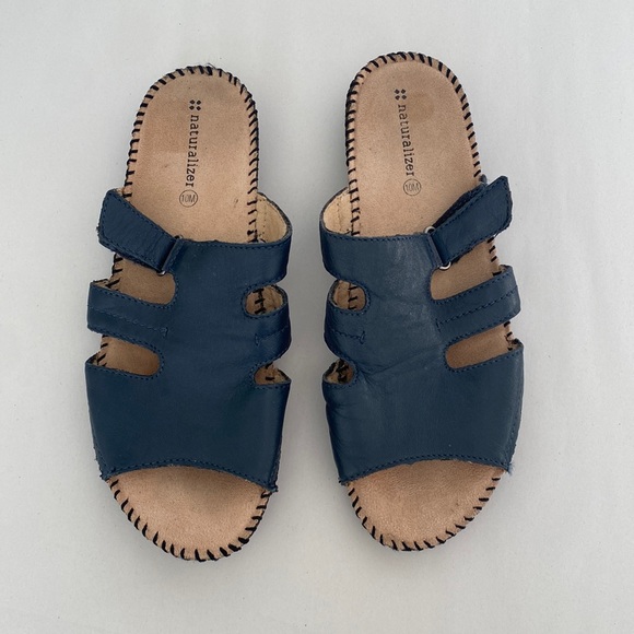 Naturalizer Shoes - Naturalizer Navy Serene Leather Sandal - Women 10 M